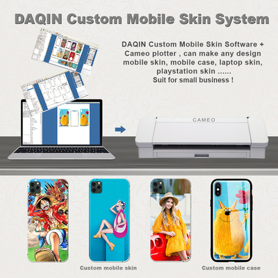 Daqin Custom Die Cut Vinyl Stickers Machine Beauty Master Software per il taglio