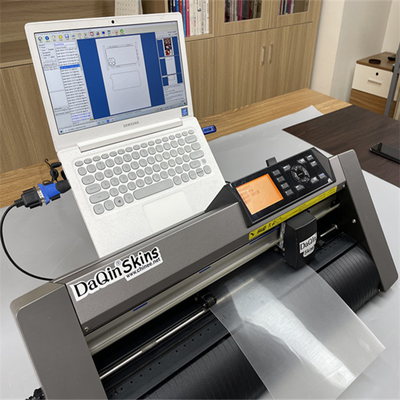 Pelle del computer portatile della stampante della taglierina dell'autoadesivo del vinile dell'OEM e macchina della protezione dello schermo