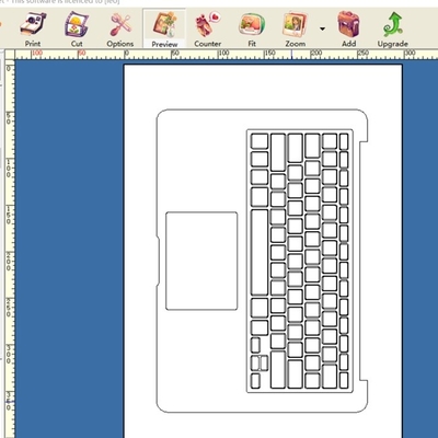 Pelle del computer portatile di stampa su ordinazione che fa macchina per l'ANIMALE DOMESTICO