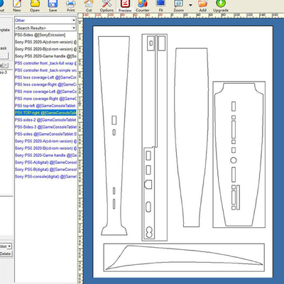 DAQIN Laptop Skin Sticker Cutting Machine con software di progettazione Laptop Skin Machine