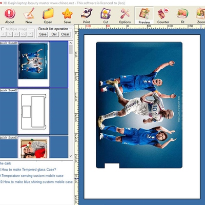 Stampatore su ordinazione ad alta velocità With Design Software dell'autoadesivo del computer portatile di Daqin
