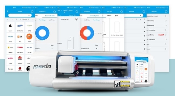Tagliatrice del film dell'idrogel di Idskin del telefono cellulare nella piccola impresa