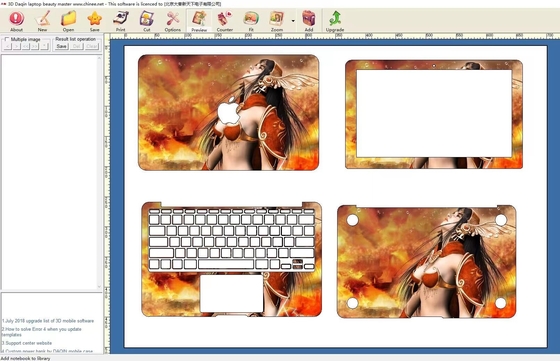Daqin Laptop Skin Making Machine per laptop e PlayStation con oltre 3000 modelli e aggiornamenti mensili