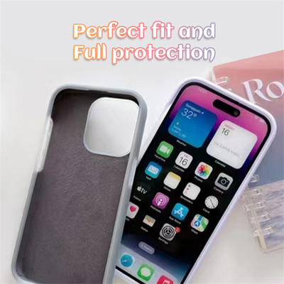 Copertura posteriore Jelly Liquid Silicone Case del telefono cellulare antiurto mobile per Iphone PRO max 14/14PRO/14/13/13PRO