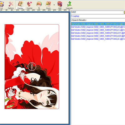 Macchina per la realizzazione di skin per laptop con modelli e senza limiti di taglio, supporta design creativi per skin per laptop