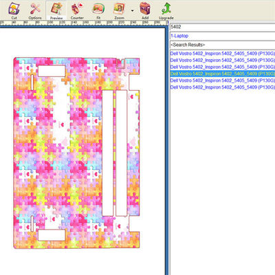 Macchina per la realizzazione di skin per laptop con modelli e senza limiti di taglio, supporta design creativi per skin per laptop