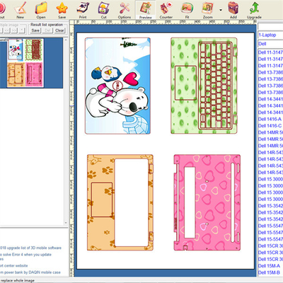 Daqin Laptop Skin Making Machine e Laptop Skin Design Software Cutting Machine per le pelli di laptop personalizzate
