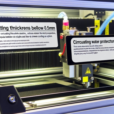Spessore di taglio Bellow 0,5 mm Screen Protector Laser Cutter con raffreddamento ad acqua circolante all'avanguardia