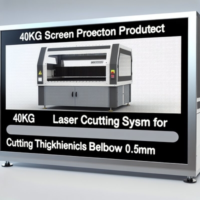 Sistema di taglio laser da 40 kg per materiali delicati Spessore di taglio Bellow 0,5 mm