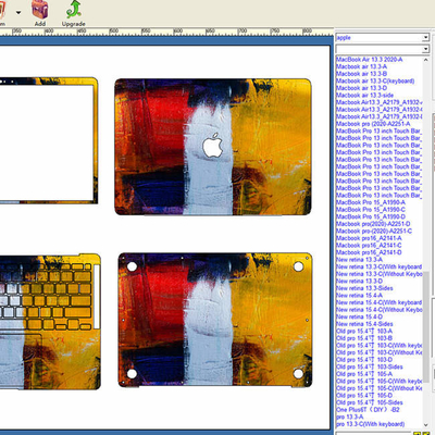 Pelle del computer portatile della protezione dello schermo del corpo intero di Daqin che fa il software ODM della macchina