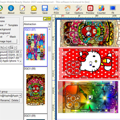 Programma A3 Mobile Skin Cutter Daqin Die Cut Sticker Maker Adesivi fai da te